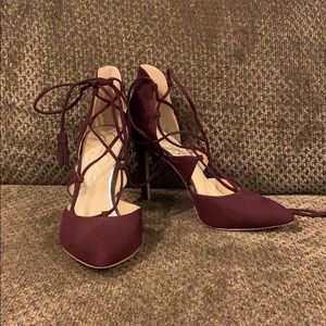 Maroon Jessica Simpson heels